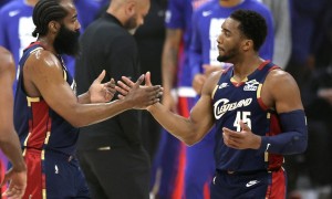 终于支棱起来了！米切尔季后赛8次40+并列现役第5