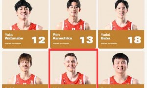 胡明轩依然无缘男篮12人大名单 霍金斯重回日本阵容