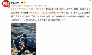 “白百何让孩子随地小便”冲上热搜！网友热议是否应体谅5岁男童