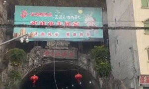 重庆一小区大门竟是百米隧道，入口设有门卫和道闸，写着“欢迎业主回家”，业主：回家像大王回洞府