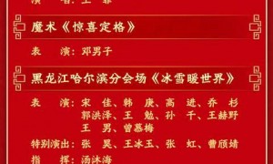 今晚见！央视总台《2026年春节联欢晚会》节目单发布